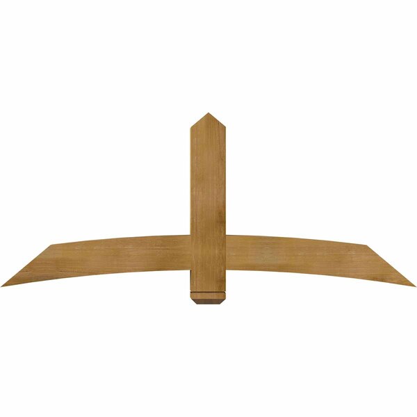 Ekena Millwork Bellingham Rough Sawn Timber Gable Bracket, Western Red Cedar, 72"W x 30"H x 6"D x 6"F, 10/12 Pitch GBW072X30X0606BEL00RWR - main